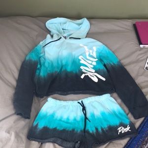 Victoria’s Secret PINK matching shorts/Sweatshirt